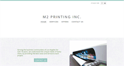 Desktop Screenshot of m2printing.com
