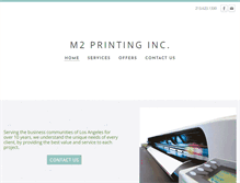 Tablet Screenshot of m2printing.com